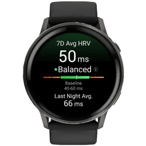 Смарт-годинник Garmin Venu 4 45mm Slate with Black Silicone Band (010-03014-00)