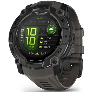 Смарт-годинник Garmin Instinct 3 50mm AMOLED Black with Charcoal Band (010-03020-00)