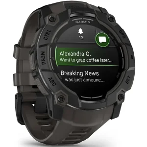 Смарт-годинник Garmin Instinct 3 50mm AMOLED Black with Charcoal Band (010-03020-00)