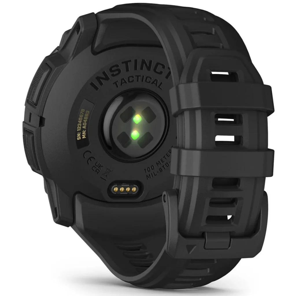 Смарт-годинник Garmin Instinct 3 50mm AMOLED Tactical Edition Black with Black Band (010-03020-50)