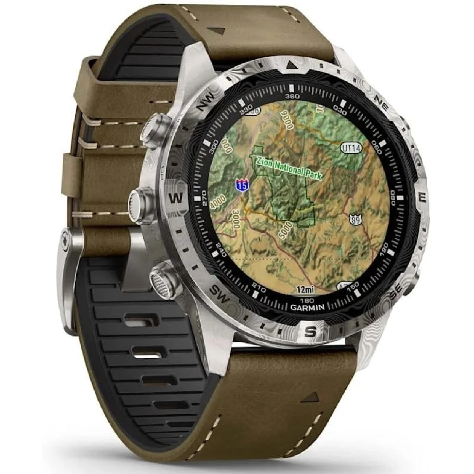 Смарт-часы Garmin MARQ (Gen 2) Adventurer Damascus Steel Edition (010-03393-30/31)