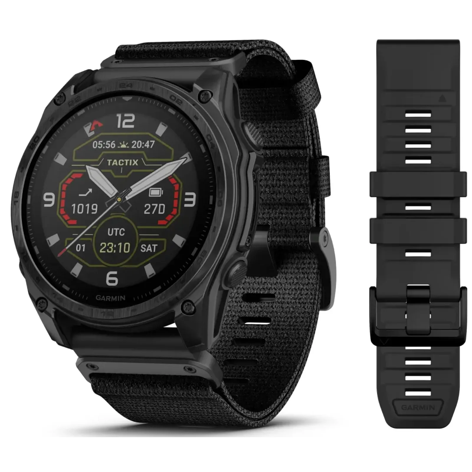 Смарт-годинник Garmin Tactix 8 51mm Solar Elite Includes Applied Ballistics Elite Solver (010-03407-10/11)