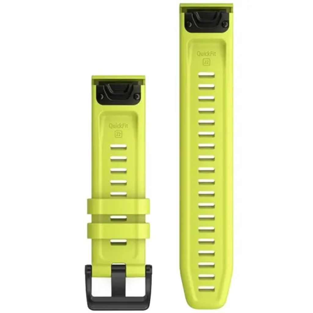 Ремінець Garmin QuickFit 22 Watch Bands Amp Yellow Silicone (010-12863-04)
