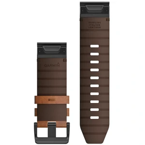 Ремінець Garmin QuickFit 26 Watch Bands Leather Chestnut (010-12864-05)