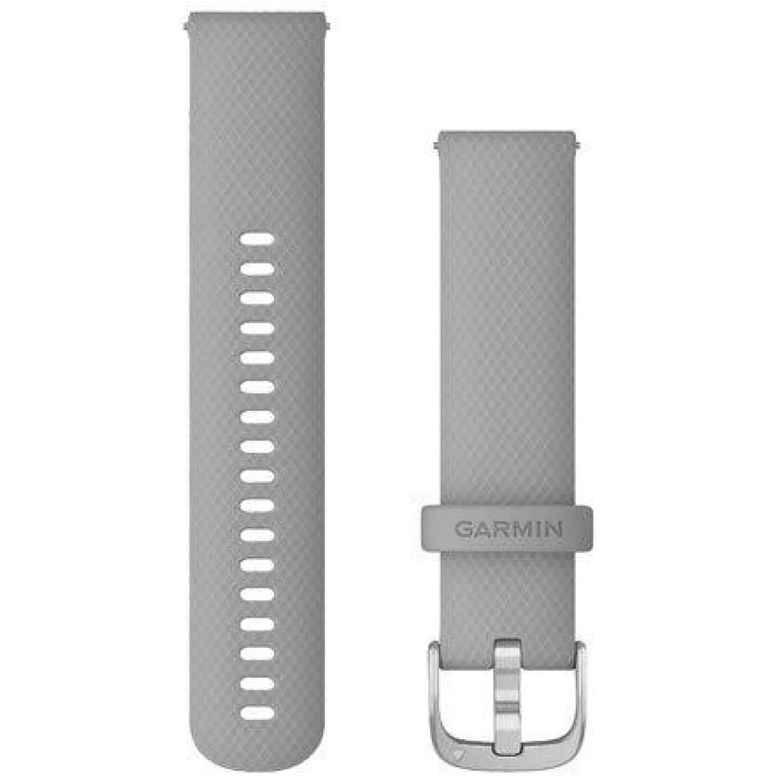 Ремінець Garmin Quick Release 20 Watch Band Silicone Silver Powder/Gray (010-12924-00)