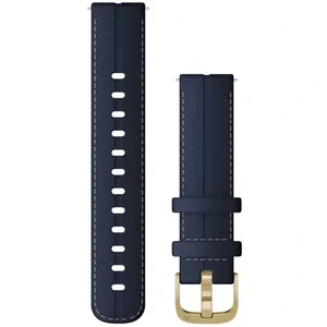 Ремінець Garmin Quick Release 18 Watch Band Blue Leather/Light Gold (010-12932-08)