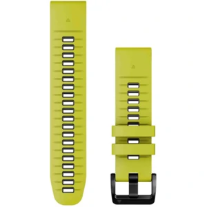 Колір: Жовтий - Ремінець Garmin QuickFit 22 Watch Bands Electric Lime/Graphite Silicone (010-13280-03)