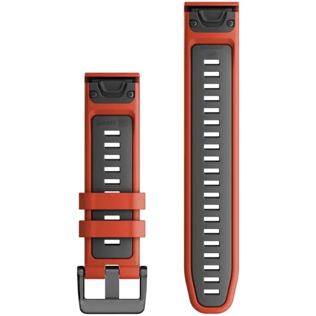 Ремінець Garmin QuickFit 22 Watch Bands Flame Red/Graphite (010-13280-04)