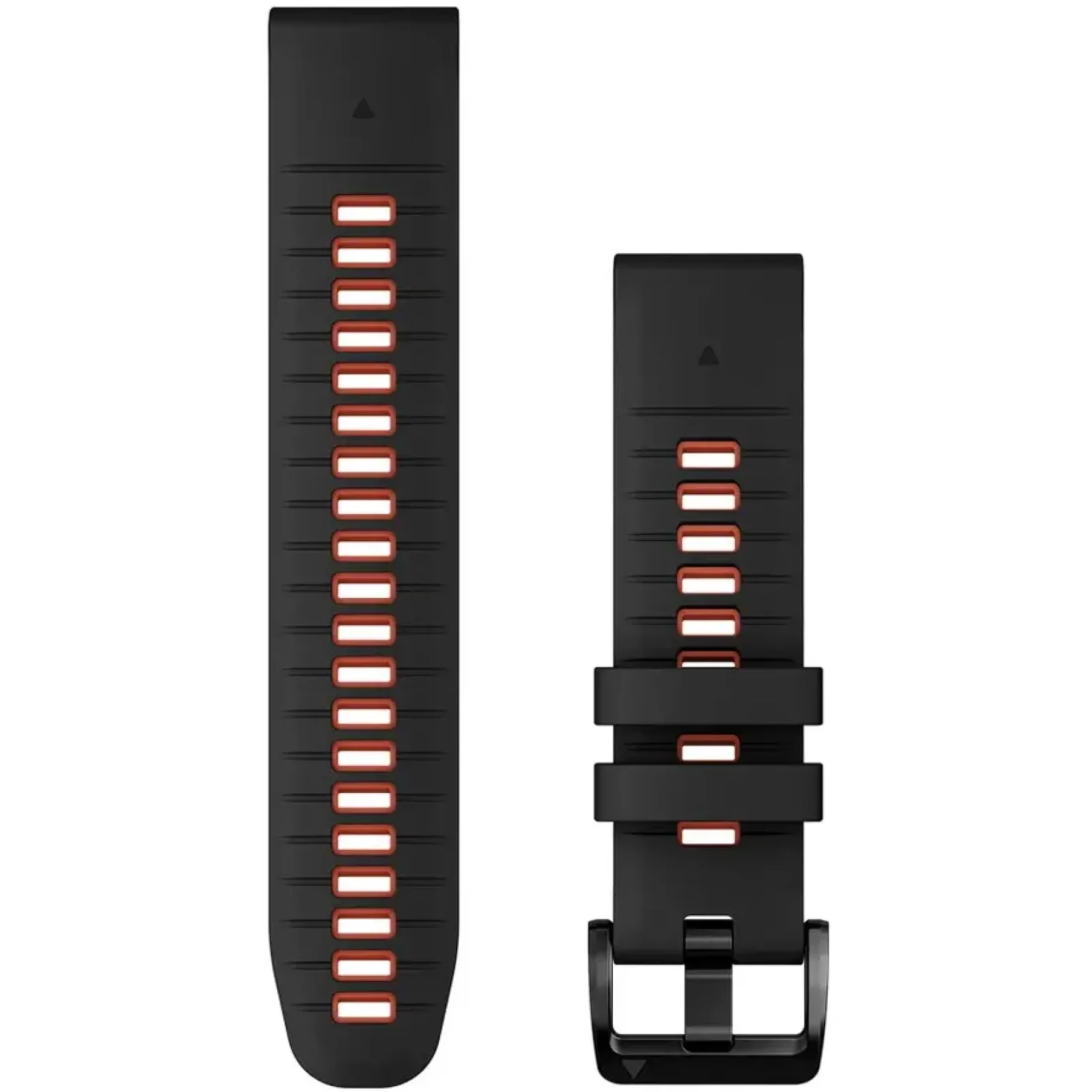 Ремінець Garmin QuickFit 22 Watch Bands Black/Flame Red Silicone (010-13280-06)