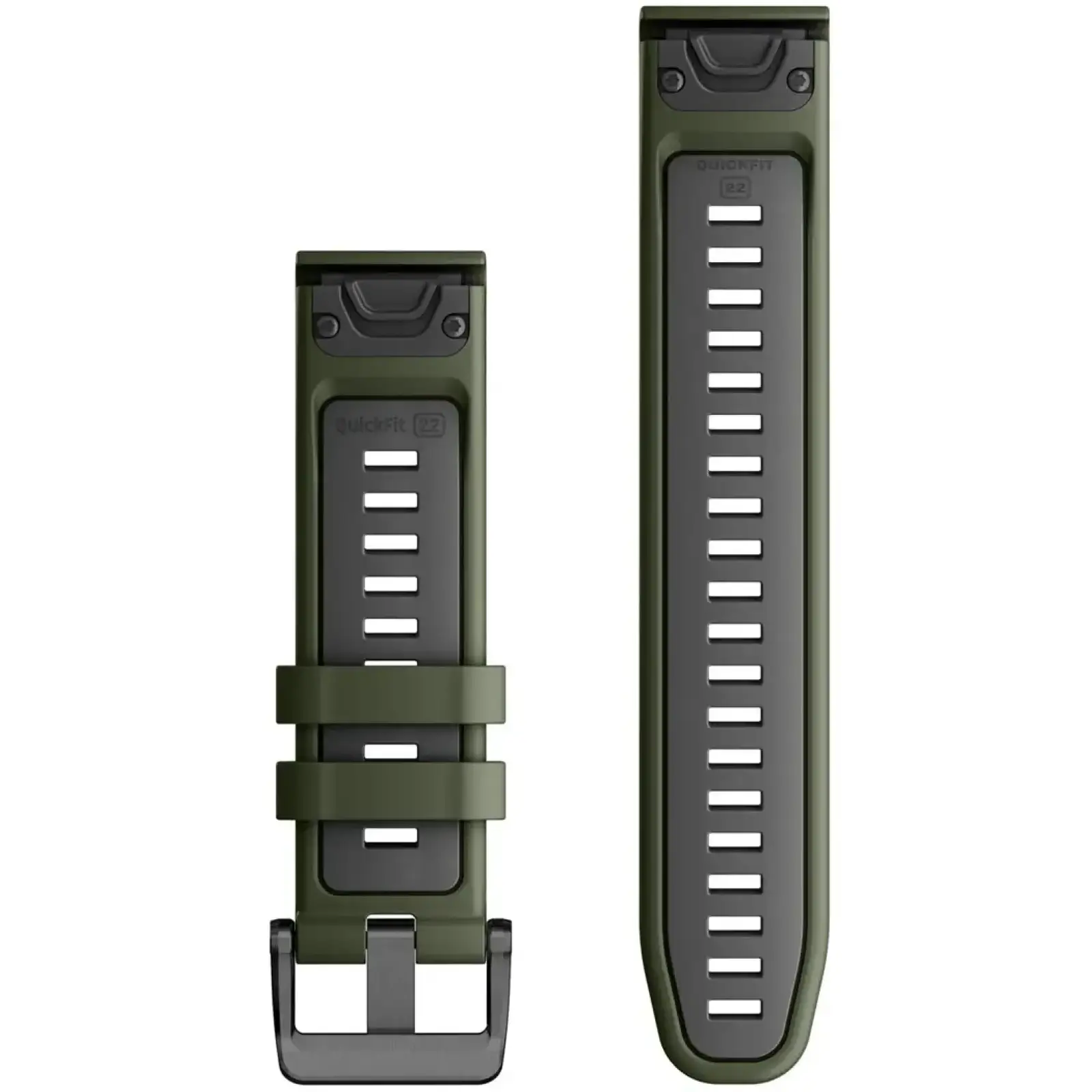 Ремінець Garmin QuickFit 22 Watch Bands Moss/Graphite Silicone (010-13280-07)