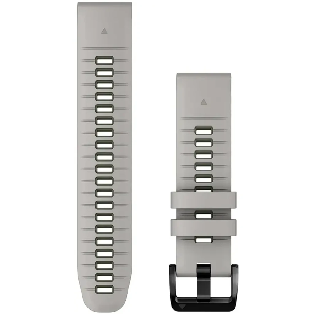 Ремінець Garmin QuickFit 22 Watch Bands Fog Grey/Moss Silicone (010-13280-08)