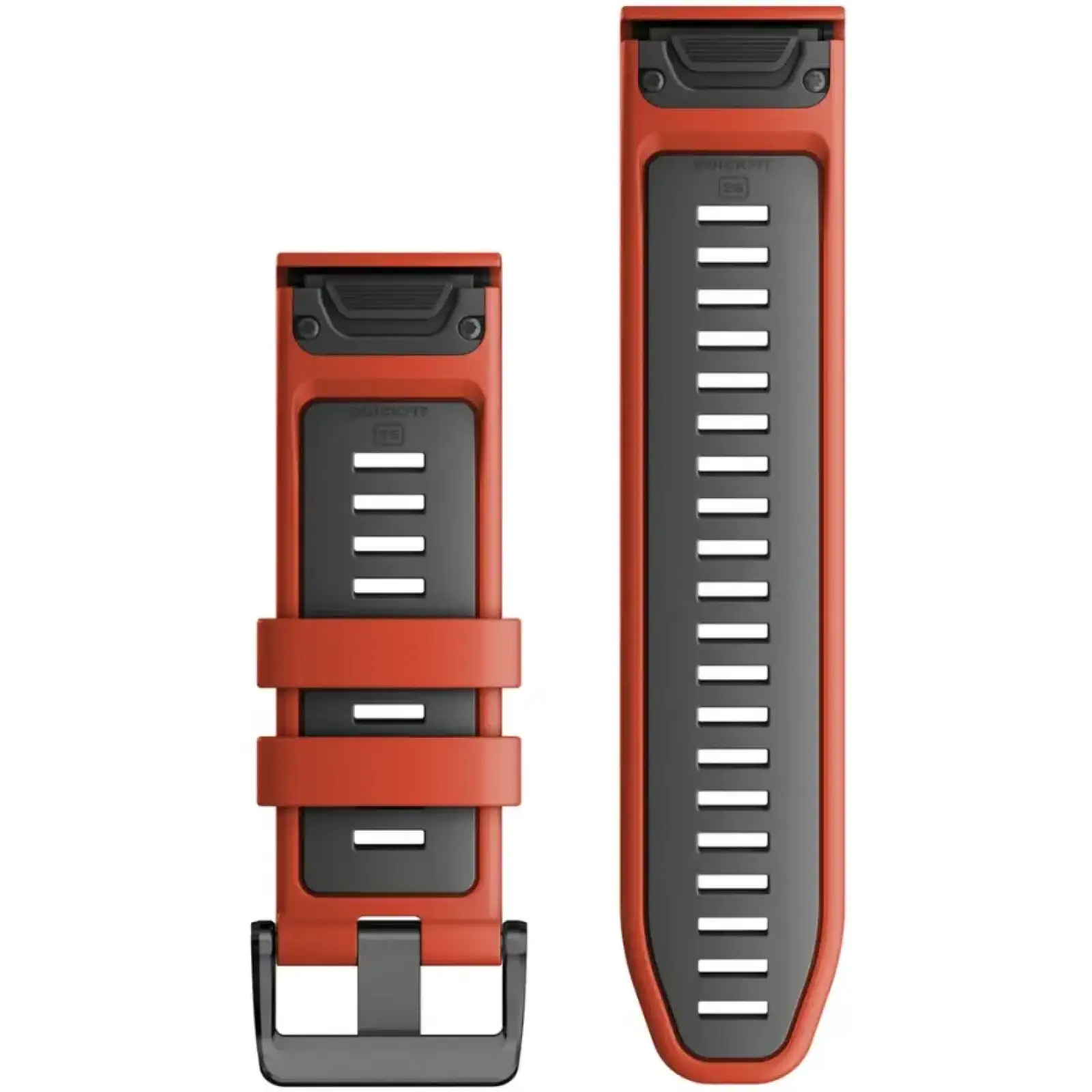 Ремінець Garmin QuickFit 26 Watch Bands Flame Red/Graphite Silicone (010-13281-04)