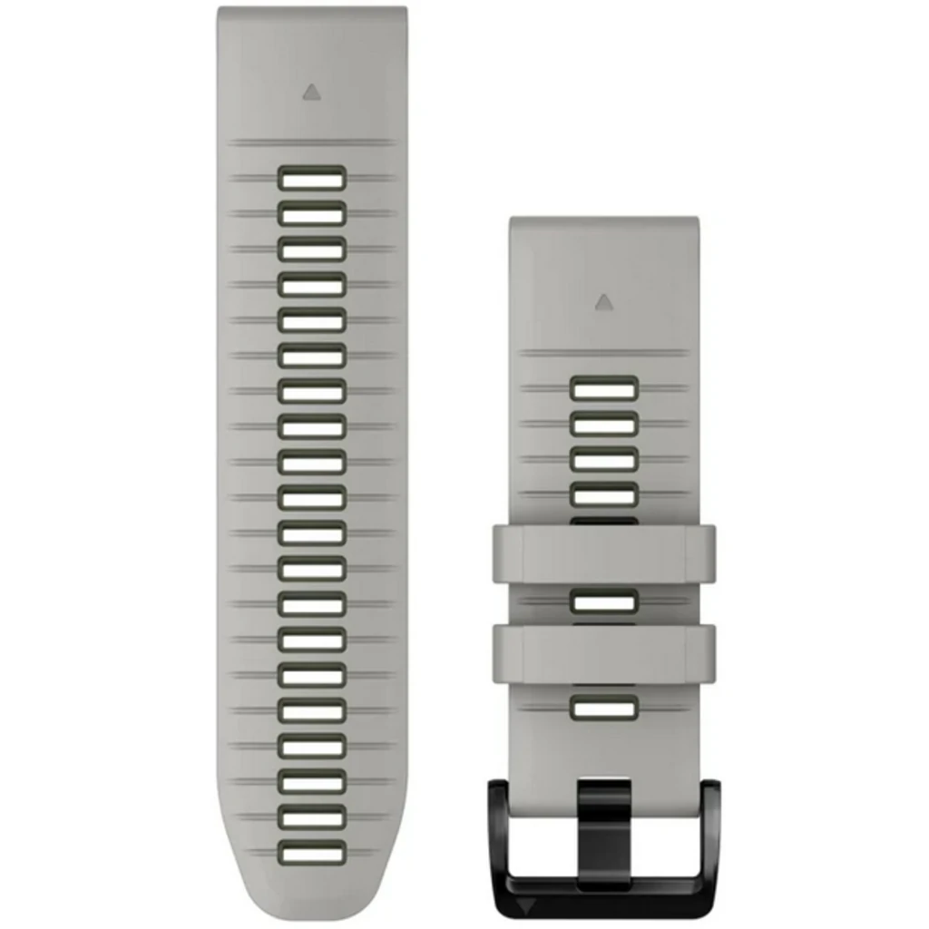Ремінець Garmin QuickFit 26 Watch Bands Fog Grey/Moss Silicone (010-13281-08)