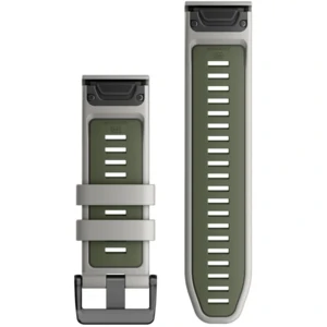 Ремінець Garmin QuickFit 26 Watch Bands Fog Grey/Moss Silicone (010-13281-08)