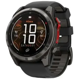 Смарт-годинник Garmin Fenix 8 Pro 51 mm MicroLED Carbon Gray Titanium with Black/Pebble Gray (010-03380-00/01)