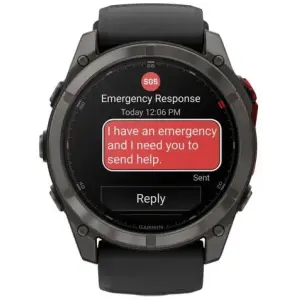 Смарт-годинник Garmin Fenix 8 Pro 51 mm MicroLED Carbon Gray Titanium with Black/Pebble Gray (010-03380-00/01)