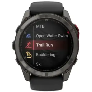 Смарт-годинник Garmin Fenix 8 Pro 51 mm MicroLED Carbon Gray Titanium with Black/Pebble Gray (010-03380-00/01)