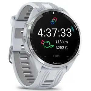 Смарт-годинник Garmin Forerunner 965 Titanium Bezel with Whitestone Case and Whitestone/Powder Gray Silicone Band (010-02809-01/11)
