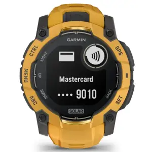 Смарт-годинник Garmin Instinct 3 50mm Solar Sunburst with Sunburst/Gray Band (010-02935-02/42)
