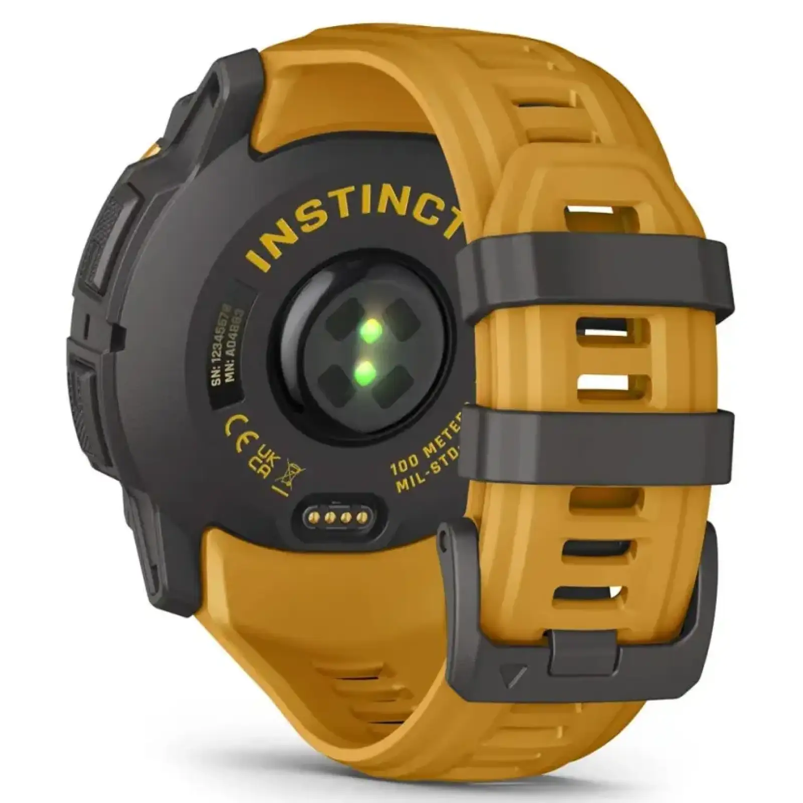 Смарт-годинник Garmin Instinct 3 50mm Solar Sunburst with Sunburst/Gray Band (010-02935-02/42)