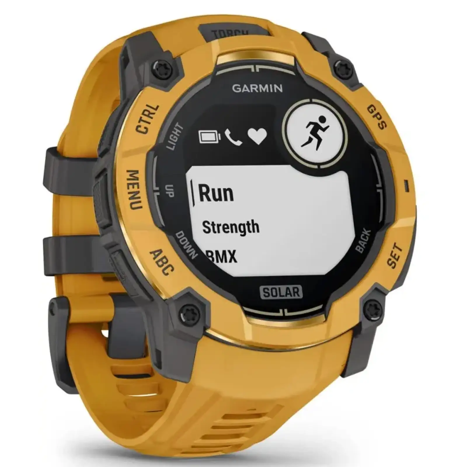 Смарт-годинник Garmin Instinct 3 50mm Solar Sunburst with Sunburst/Gray Band (010-02935-02/42)