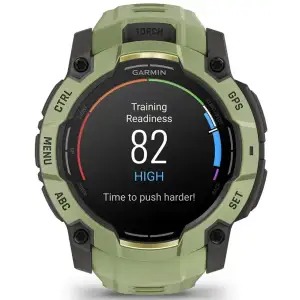 Смарт-годинник Garmin Instinct 3 50mm AMOLED Green with Fern Green Band (010-03020-02)