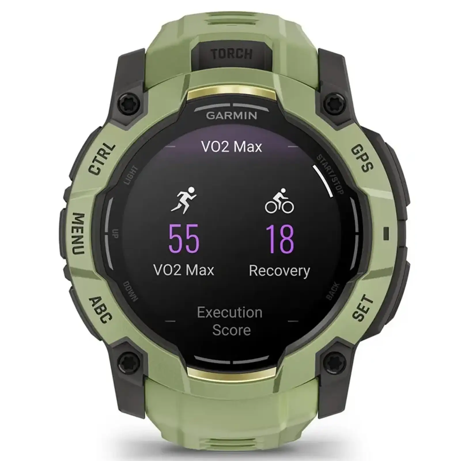Смарт-годинник Garmin Instinct 3 50mm AMOLED Green with Fern Green Band (010-03020-02)
