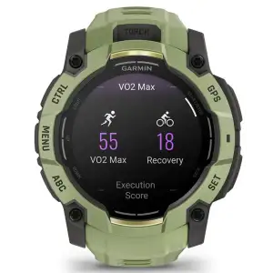 Смарт-годинник Garmin Instinct 3 50mm AMOLED Green with Fern Green Band (010-03020-02)