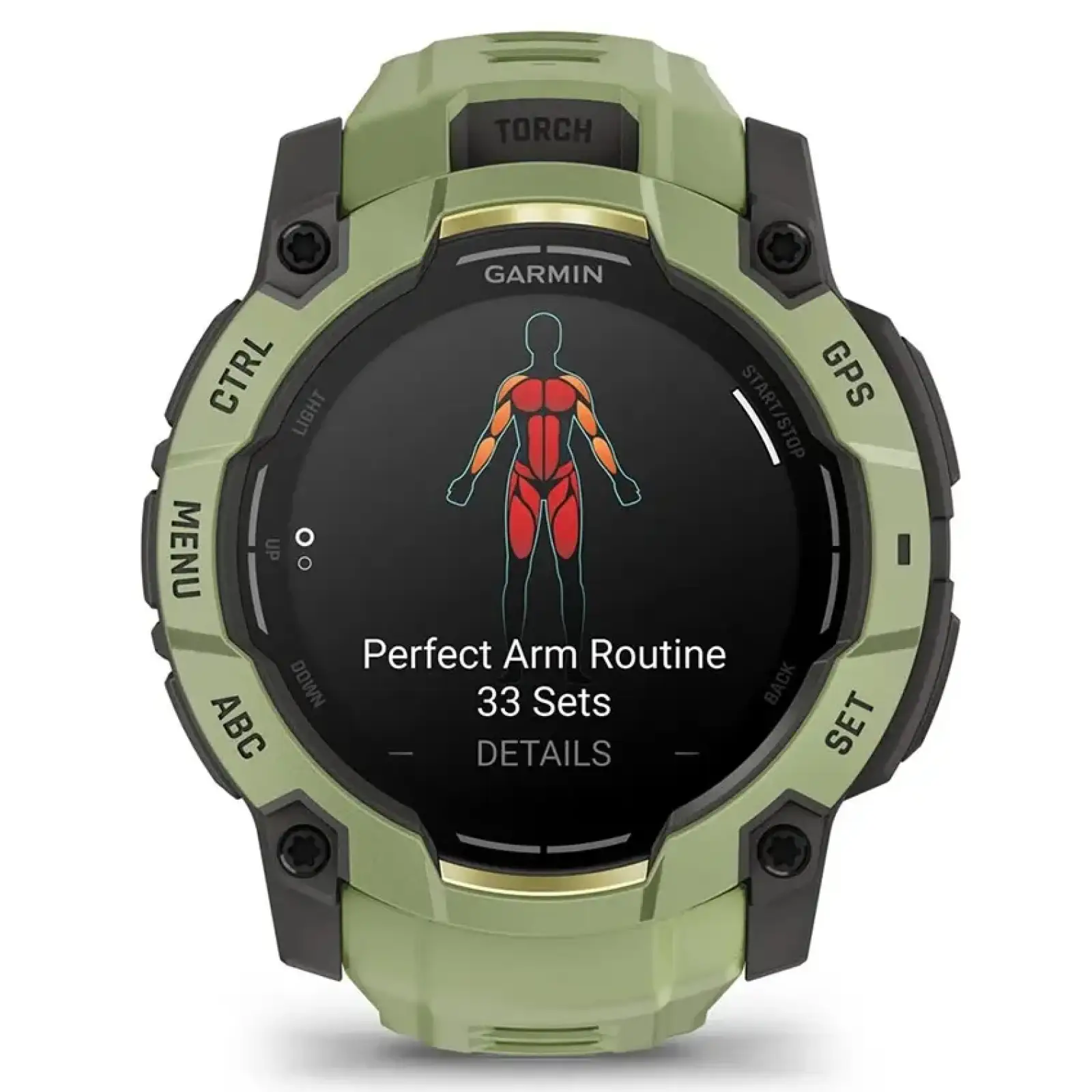 Смарт-годинник Garmin Instinct 3 50mm AMOLED Green with Fern Green Band (010-03020-02)