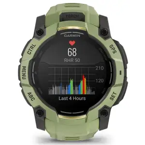 Смарт-годинник Garmin Instinct 3 50mm AMOLED Green with Fern Green Band (010-03020-02)
