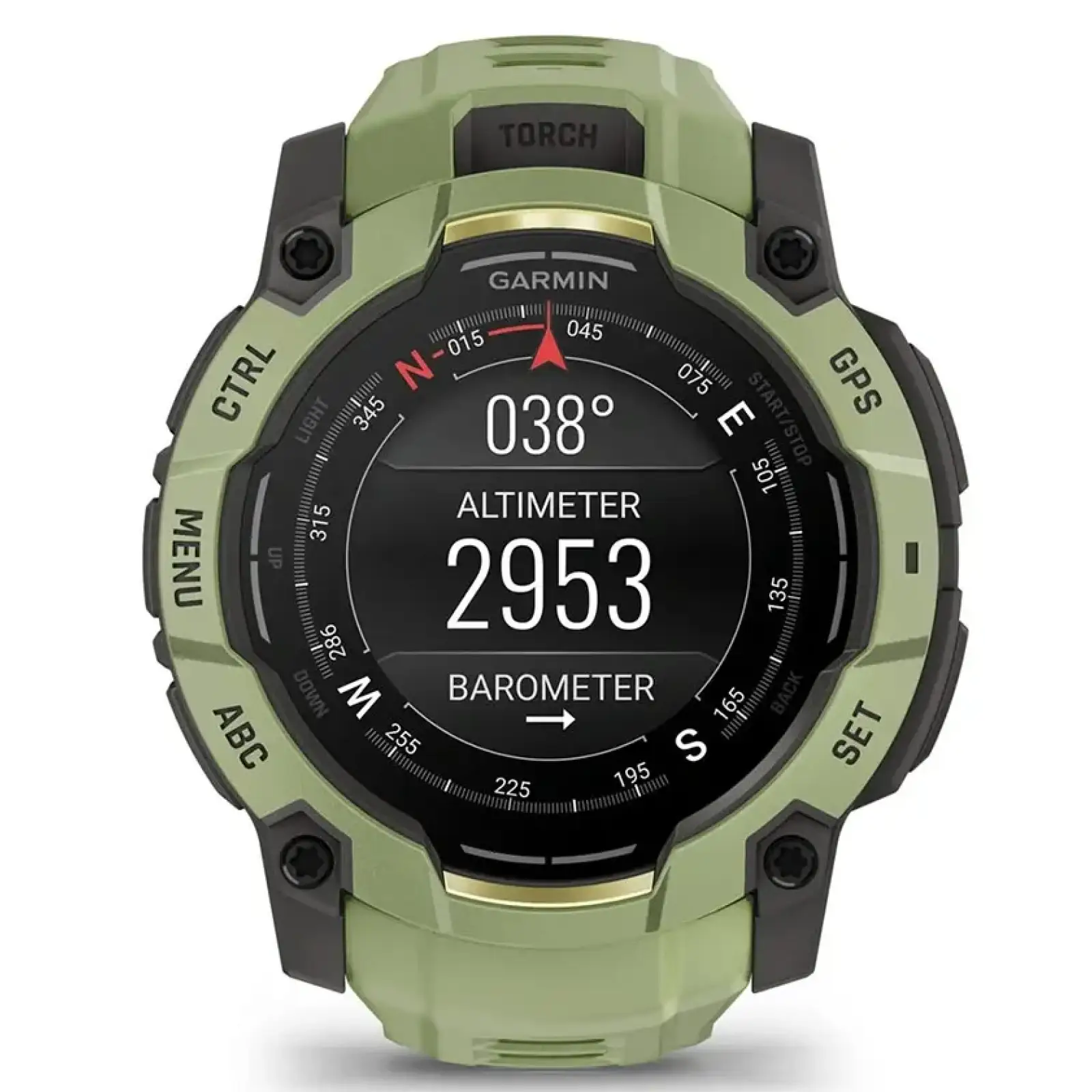 Смарт-годинник Garmin Instinct 3 50mm AMOLED Green with Fern Green Band (010-03020-02)