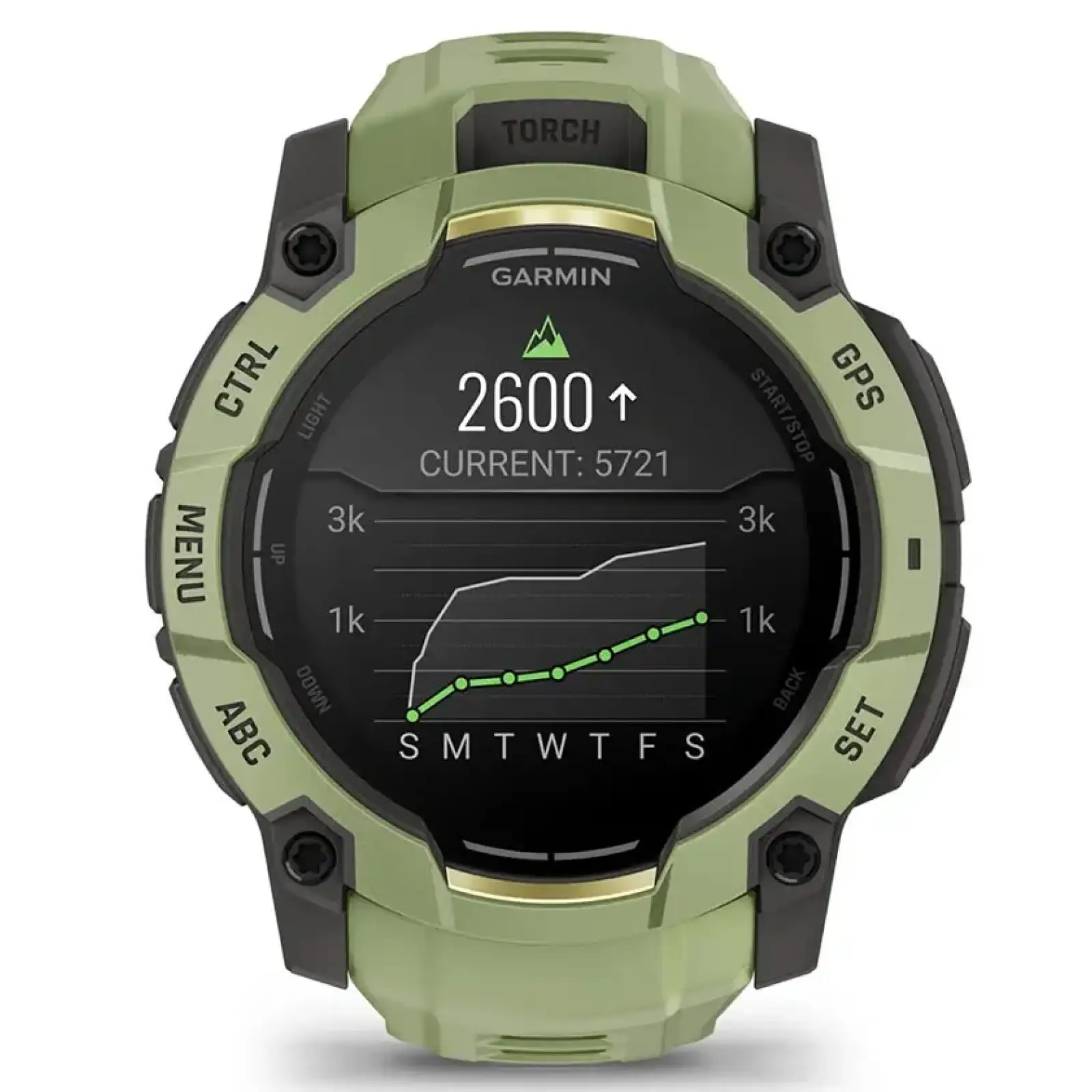 Смарт-годинник Garmin Instinct 3 50mm AMOLED Green with Fern Green Band (010-03020-02)