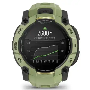 Смарт-годинник Garmin Instinct 3 50mm AMOLED Green with Fern Green Band (010-03020-02)