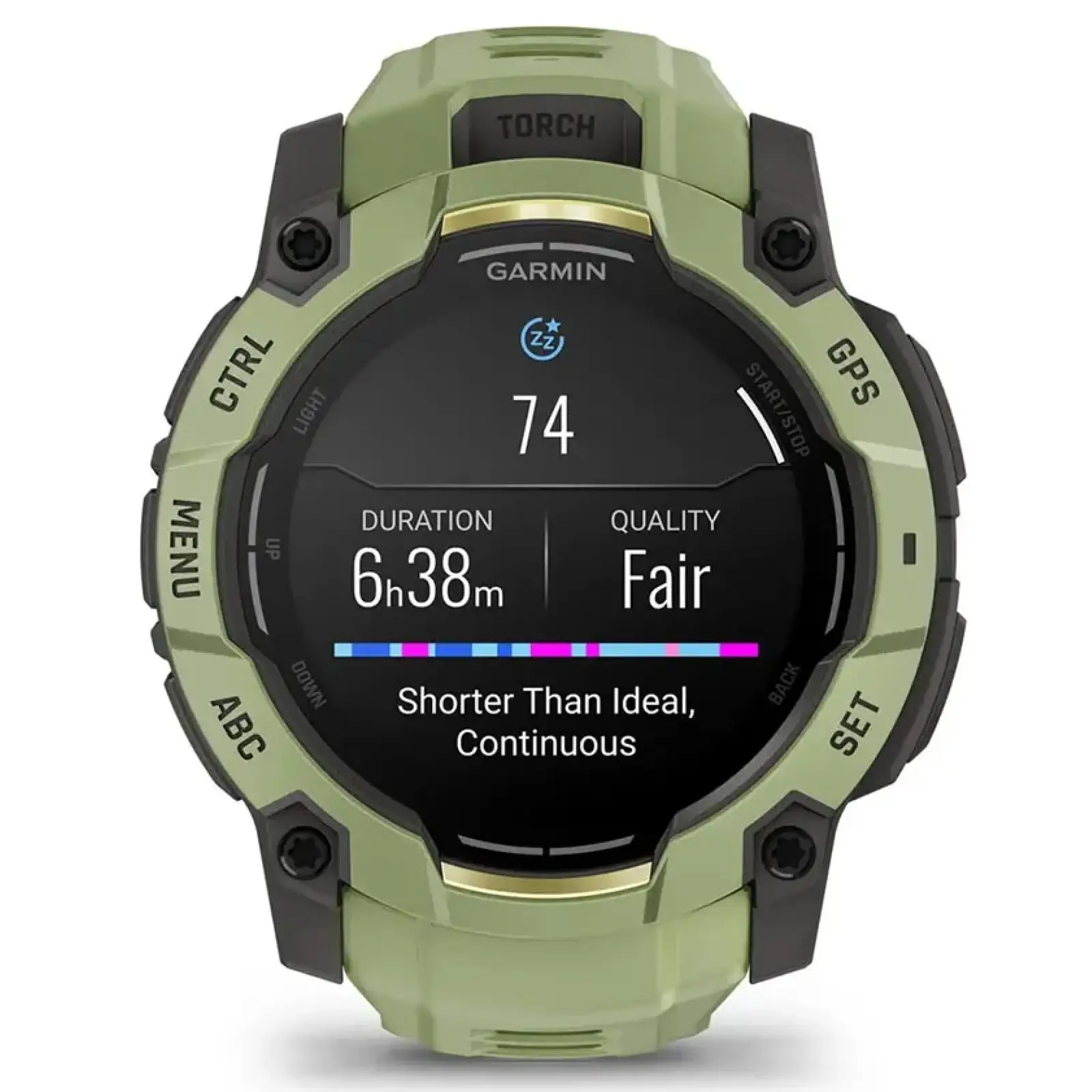 Смарт-годинник Garmin Instinct 3 50mm AMOLED Green with Fern Green Band (010-03020-02)