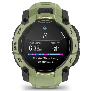 Смарт-годинник Garmin Instinct 3 50mm AMOLED Green with Fern Green Band (010-03020-02)