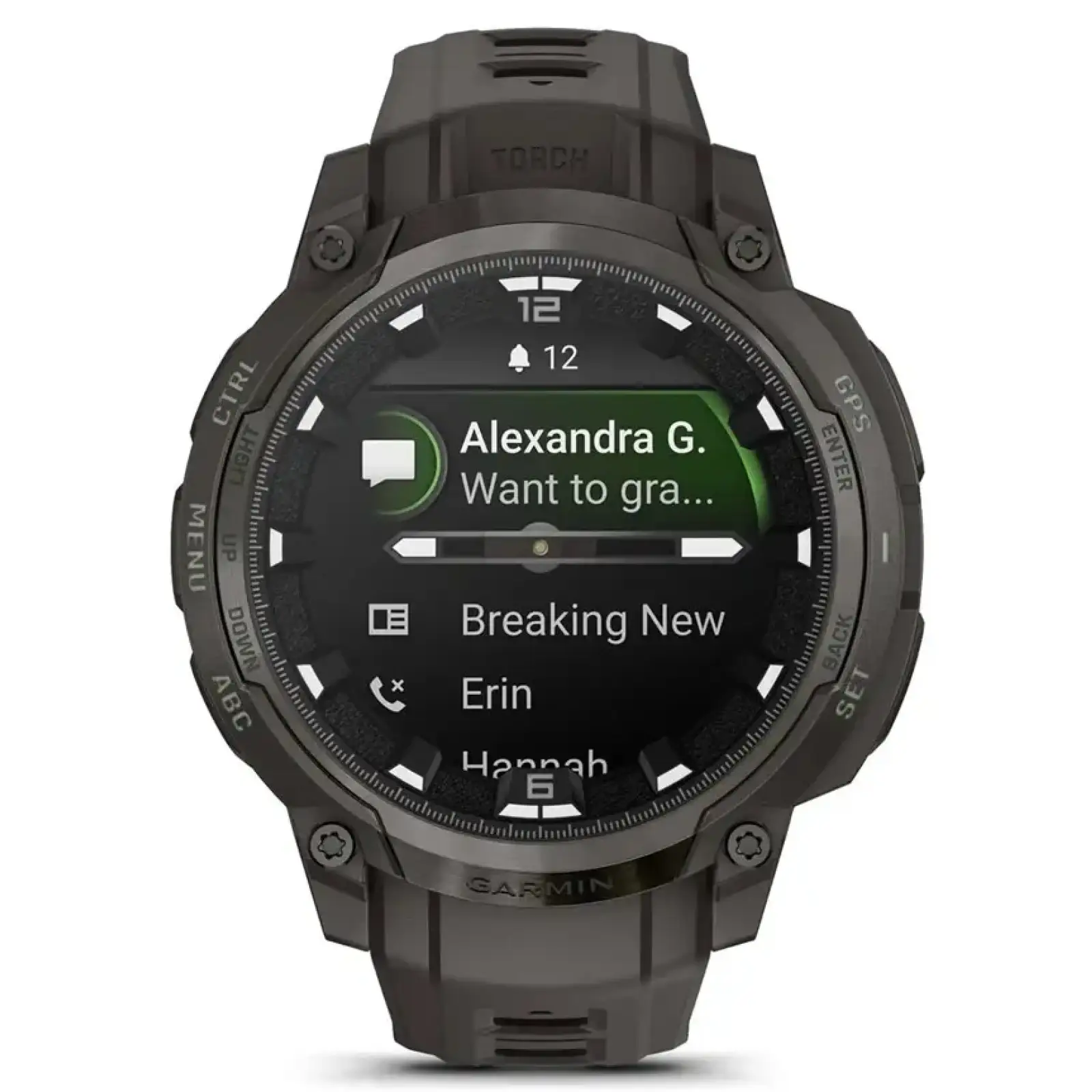 Смарт-годинник Garmin Instinct Crossover AMOLED Charcoal (010-03398-00)