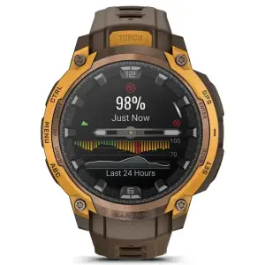 Смарт-годинник Garmin Instinct Crossover AMOLED Bronze/Sunburst (010-03398-01)
