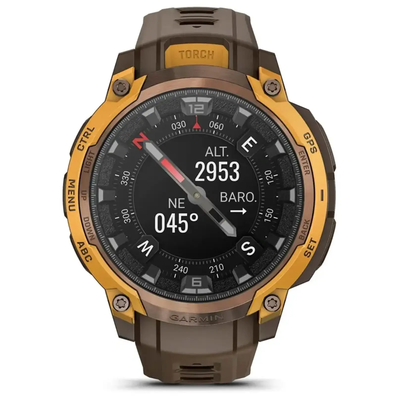 Смарт-годинник Garmin Instinct Crossover AMOLED Bronze/Sunburst (010-03398-01)