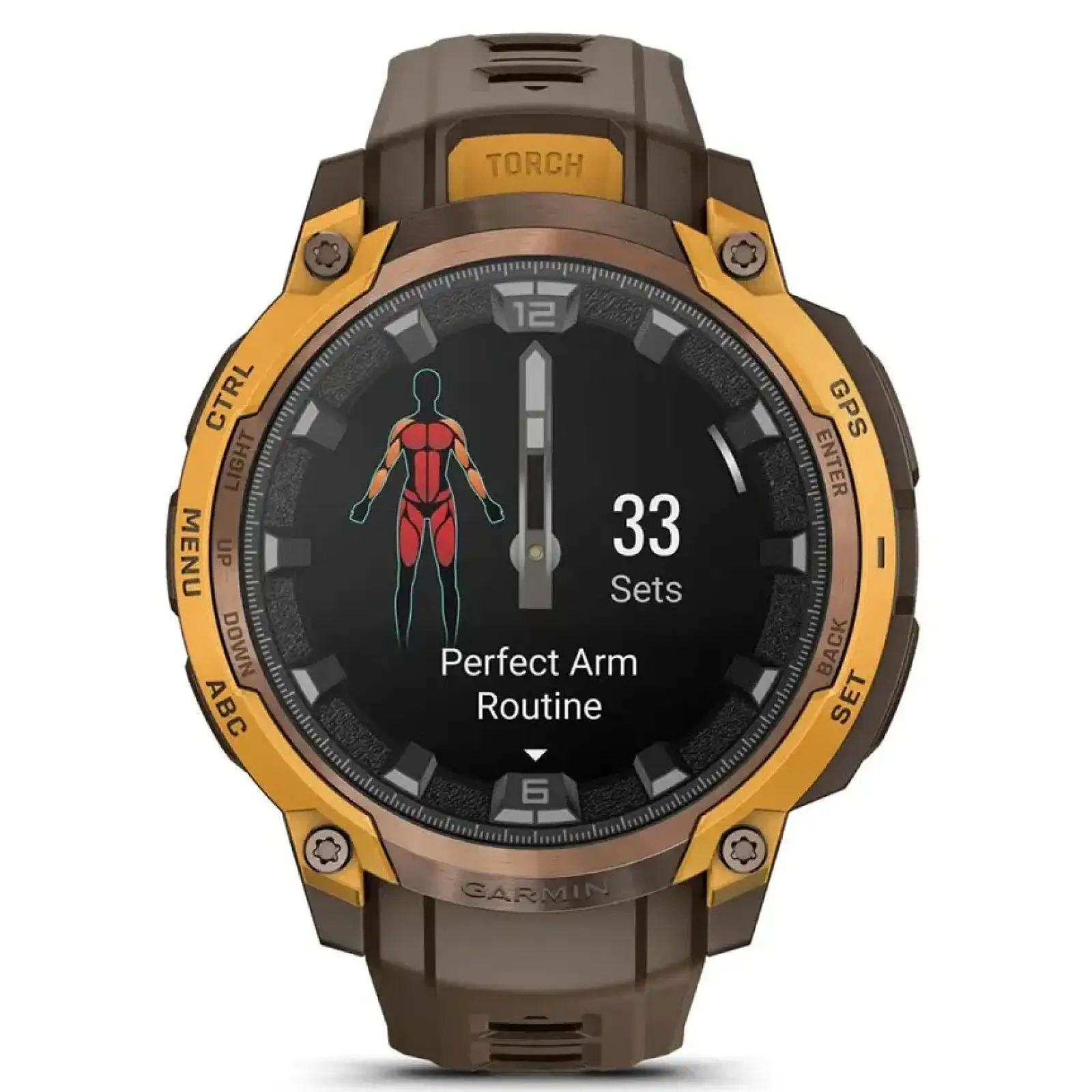 Смарт-годинник Garmin Instinct Crossover AMOLED Bronze/Sunburst (010-03398-01)
