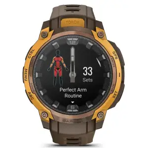 Смарт-годинник Garmin Instinct Crossover AMOLED Bronze/Sunburst (010-03398-01)