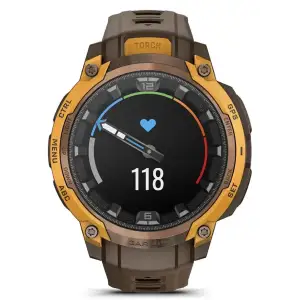 Смарт-годинник Garmin Instinct Crossover AMOLED Bronze/Sunburst (010-03398-01)