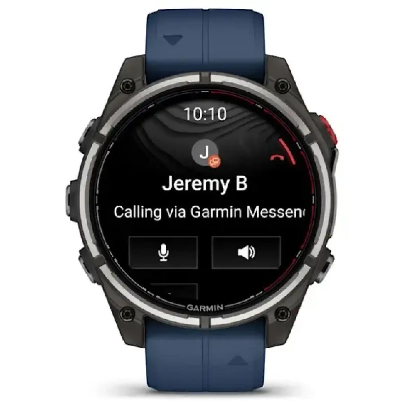 Смарт-годинник Garmin Quatix 8 Pro 47 mm AMOLED Marine GPS Titanium with Blue Silicone Band (010-03198-50)
