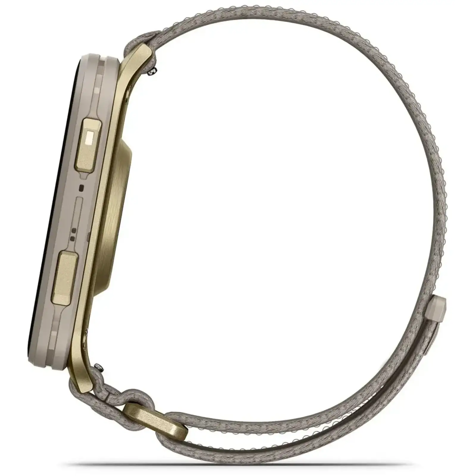 Смарт-часы Garmin Venu X1 Soft Gold with Titanium Caseback and French Gray Nylon Band (010-02980-33) UA