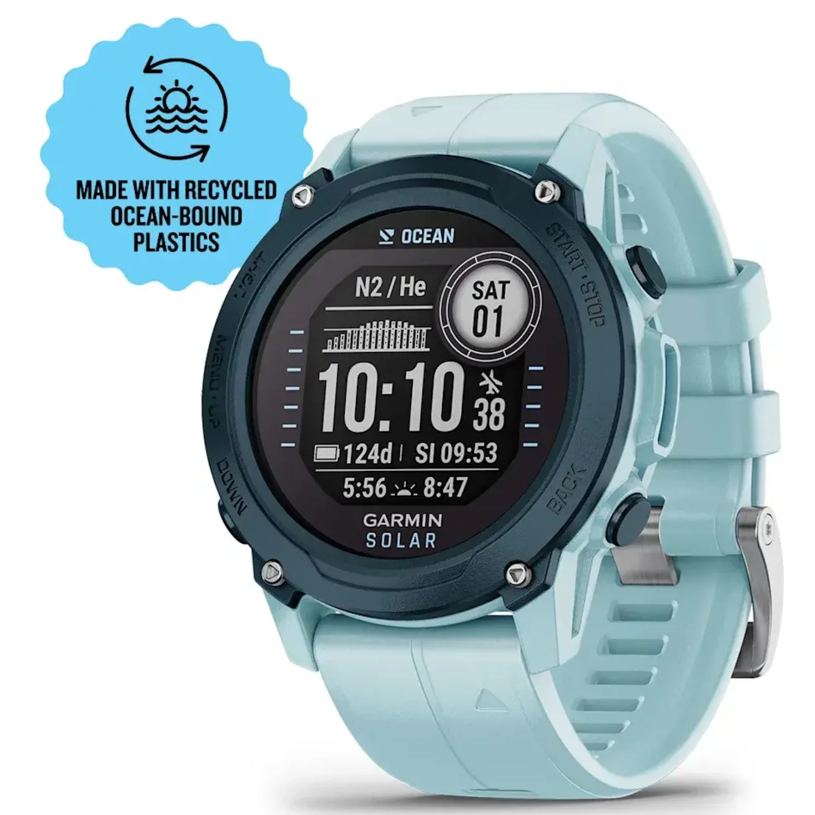 Смарт-годинник Garmin Descent G1 Solar Ocean Edition (010-02604-04)