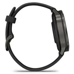 Смарт-годинник Garmin Venu 4 41mm Slate with Black Silicone Band (010-03013-02)