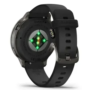Смарт-годинник Garmin Venu 4 41mm Slate with Black Silicone Band (010-03013-02)