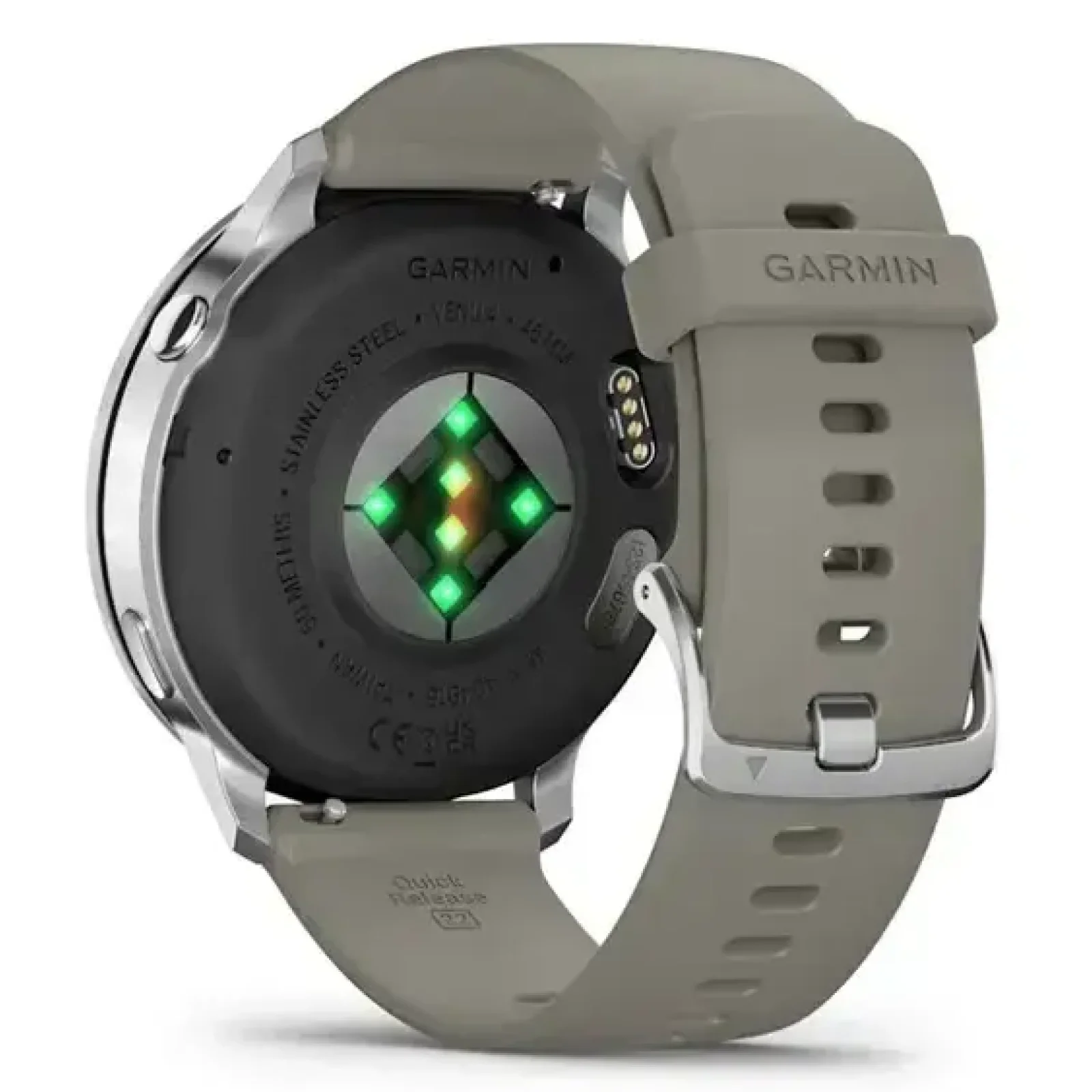 Смарт-годинник Garmin Venu 4 45mm Silver with Silver Gray Silicone Band (010-03014-01)