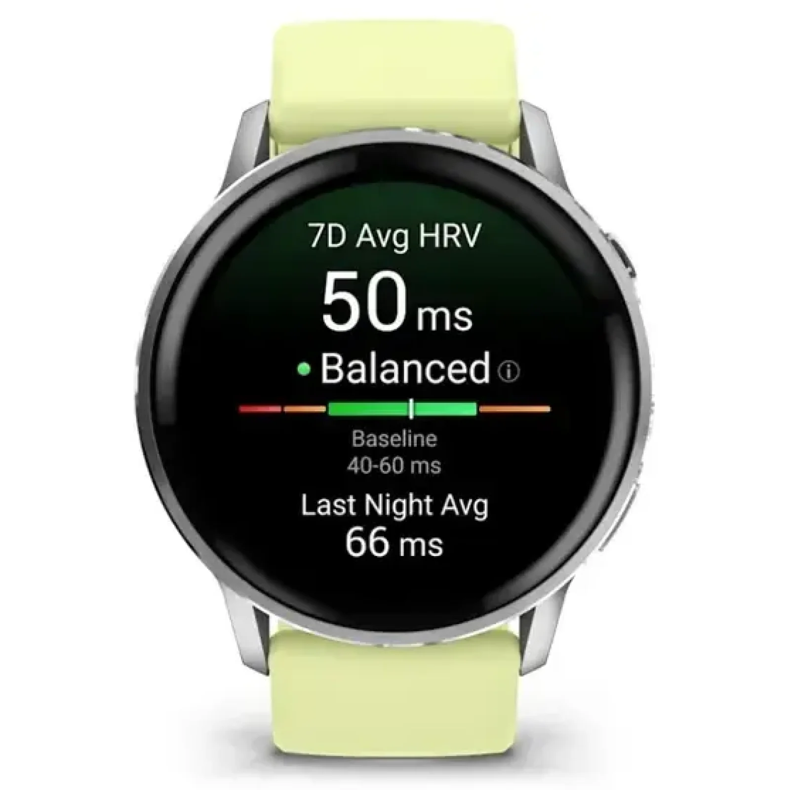 Смарт-годинник Garmin Venu 4 45mm Silver with Citron Silicone Band (010-03014-02)