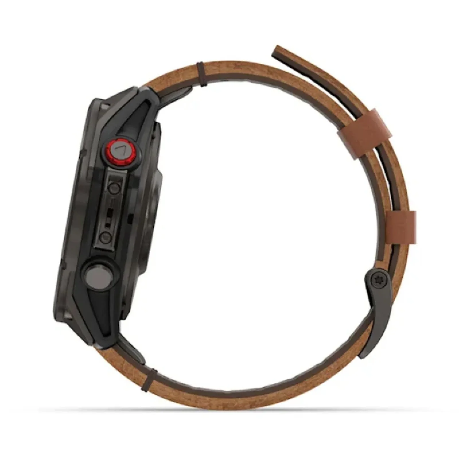 Смарт-часы Garmin Fenix 8 Pro 47 mm AMOLED Carbon Gray DLC Titanium with Chestnut Leather Band (010-03198-40)
