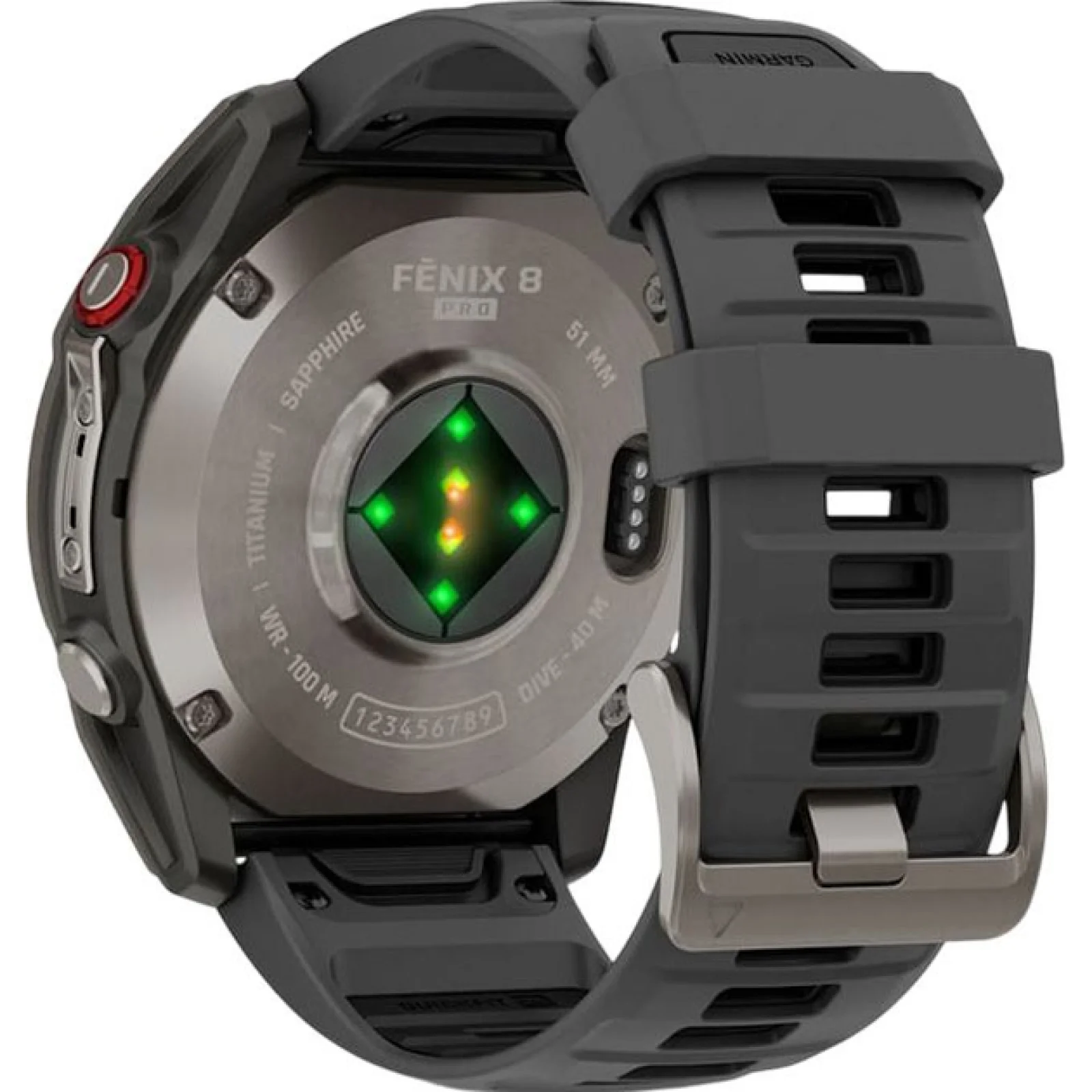 Смарт-часы Garmin Fenix 8 Pro 51 mm AMOLED Titanium with Graphite/Black Silicone Band (010-03199-10/11)